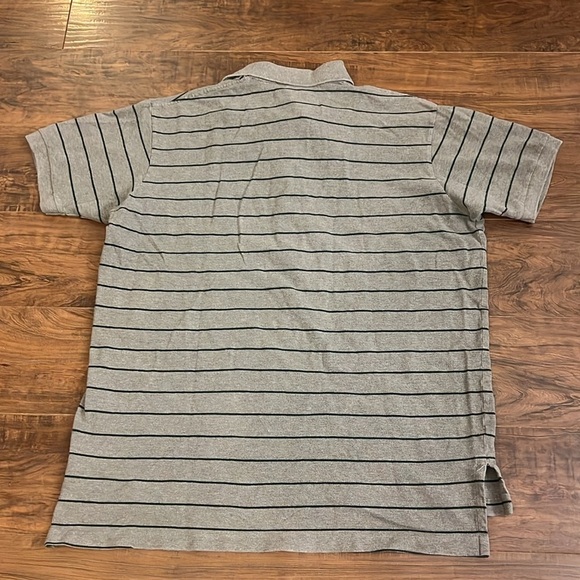 Polo Ralph Lauren Blue Label Men's Cotton Blue And Grey Striped Shirt, Sz. L. - Picture 3 of 7